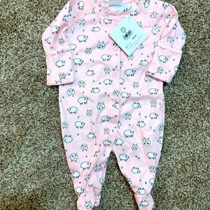 Hanna Andersson Pima layette footie sleeper